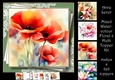 Mixed Watercolour Floral 4 Multi Topper Kit