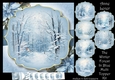 The Winter Forest In Blue Multi Topper Kit