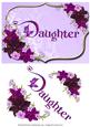 Daughter - Floral with Butterfly