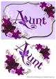 Aunt - Floral with Butterfly
