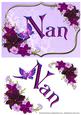 Nan - Floral with Butterfly