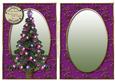 Decorated Christmas Tree Purple & Blank