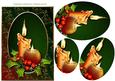 Traditional Christmas Candles Oval Pyramid