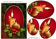 Traditional Christmas Candles Oval Pyramid - Red
