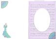 Fan & Flamenco with Sheet Music Frame - Lilac - Insert
