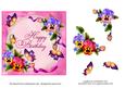 Birthday Pansies & Beautiful Butterflies