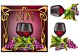Art Nouveau Red Wine - Son - More Available