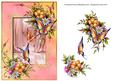 Pretty Flowers & Butterflies - Pink Background