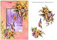 Pretty Flowers & Butterflies - Purple Background
