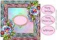 Double Satin Square Frame & Morning Glory