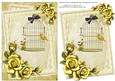 Birdcage and Roses in Lemon