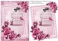 Birdcage and Roses in Pink