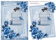 Birdcage & Roses in Blue