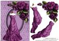 Beautiful Purple Gown & Roses