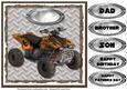 Yellow Quad Bike Quick Card - Dad, Son, Brother