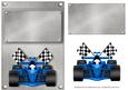 Blue Formula 1 Racing Blank Topper