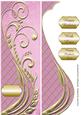 Purple & Gold Swirl Large Dl