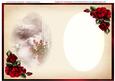Gorgeous Red Roses Golden Scene - Insert