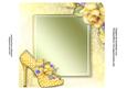 Insert for Spotty Yellow Shoe & Roses Lacey Square