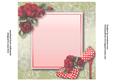 Insert for Spotty Red Shoe & Roses Lacey Square