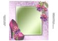 Insert for Hot Pink Shoe & Fuschia Lacey Square
