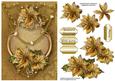 Golden Poinsettias Christmas - Dark Gold