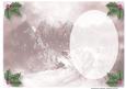 Hot Pink Poinsettias on Golden Frame - Insert