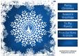 The Christmas Snowflake in Blue