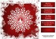The Christmas Snowflake in Red