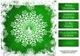 The Christmas Snowflake in Green