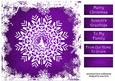 The Christmas Snowflake in Purple