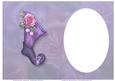 Christmas Sugar Plum Rose Stocking Insert