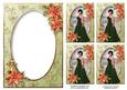 Red Poinsettia Christmas Beauty Insert