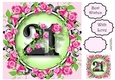 21 With Pretty Pink Roses 8x8