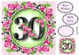 30 With Pretty Pink Roses 8x8