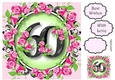 60 With Pretty Pink Roses 8x8