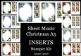 Sheet Music Christmas A5 INSERTS Bumper Kit