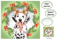 Dalmation Christmas Wishes 8x8