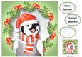 Penguin Christmas Wishes 8x8