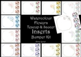 Watercolour Flowers Teacup & Saucer Inserts Bumper Kit