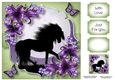 Purple Silhouette Moon - The Stallion 8x8