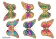 Art Nouveau Bright Butterflies JPEG Sheet 1