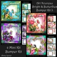 Art Nouveau Bright & Butterflies Bumper Kit 3