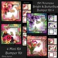 Art Nouveau Bright & Butterflies Bumper Kit 4