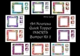 Art Nouveau Bright & Butterflies Quick Topper INSERTS Bumper Kit 2