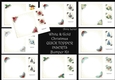 White & Gold Christmas QUICK TOPPER INSERTS Bumper Kit