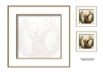 The Christmas Stag 8x8 Insert