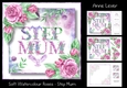 Soft Watercolour Roses - Step Mum