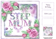 Soft Watercolour Roses - Step Mum 8x8