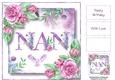 Soft Watercolour Roses - Nan 8x8